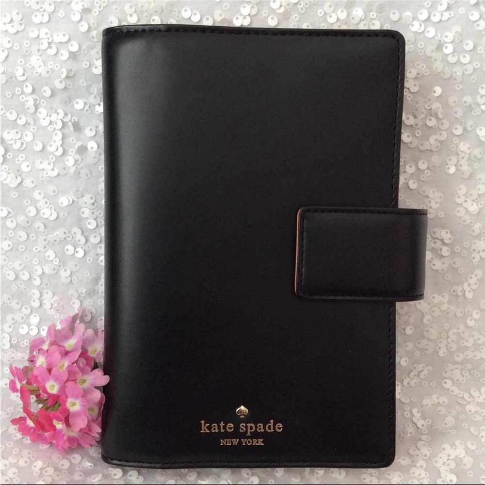 Kate Spade Black Leather Organizer